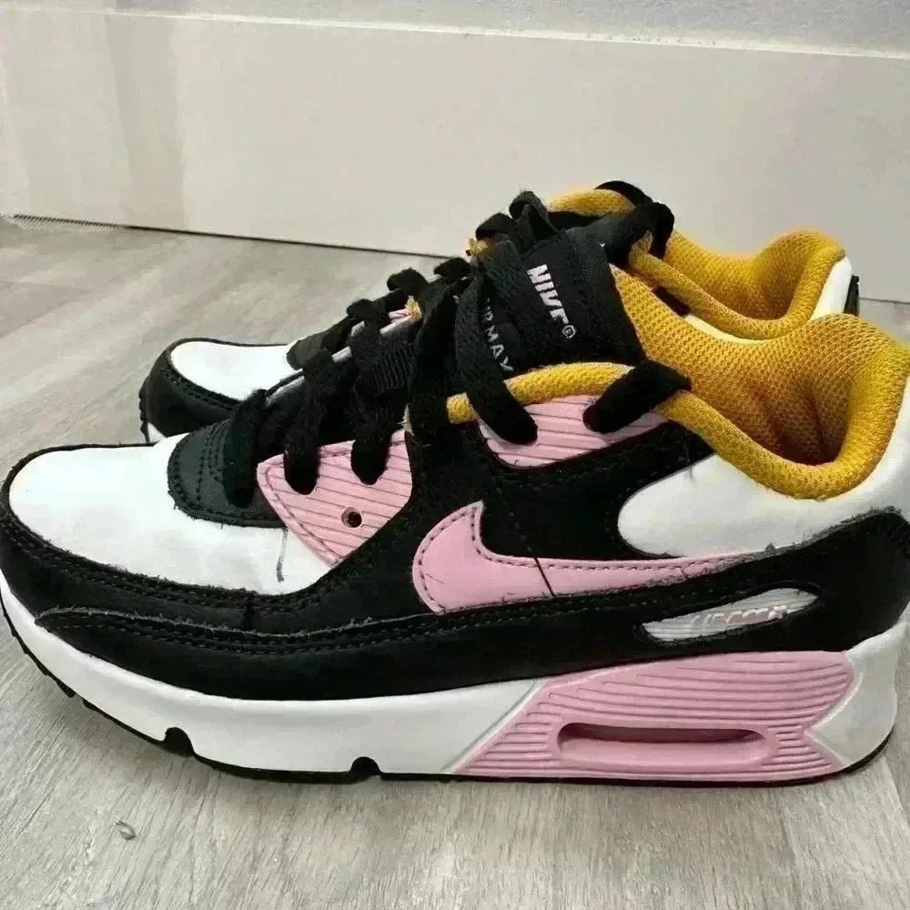 Nike Air Max 90 Leather GS 'Black Light Arctic Size 2Y